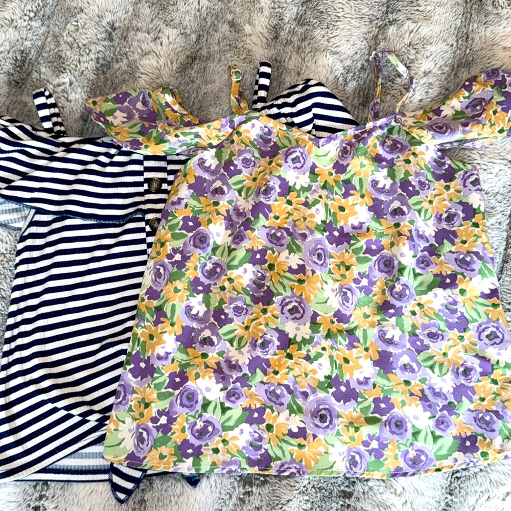 Bundle of 2 Girl's Summer Tops - Size 8 & 9